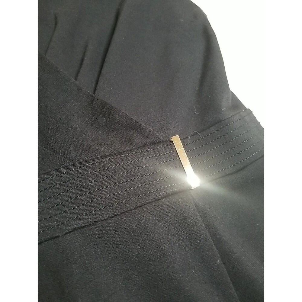 Calvin Klein Sheath Dress Size 10 Black Classic LBD Office Vixen Classy Career